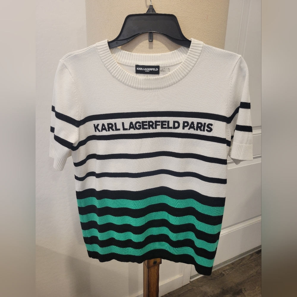 Karl Lagerfeld Paris Striped Sweater